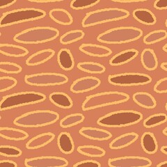 Seamless geometric pattern with brown background and yellow lines