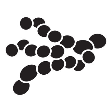 Peptococcus Bacteria glyph icon