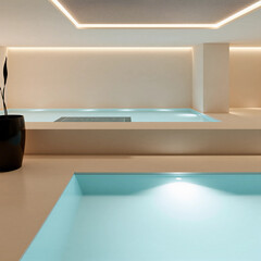 3d render of a modern kitchen