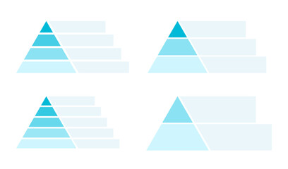 階層を表すピラミッドのインフォグラフィック © SB