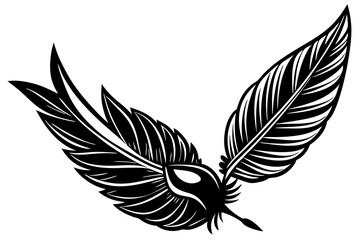 black and white wings