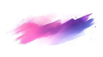 Pink Purple Gradient Watercolor Brush Stroke Art Background: Soft Dreamy Tone Design Material for Posters, Web Pages and Creative Projects