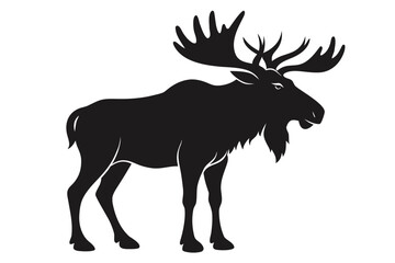 silhouette of a deer