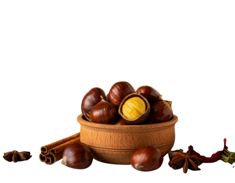 Festive Christmas Chestnuts with Holiday Props