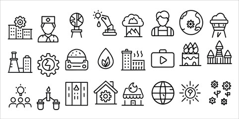 environmental social governance editable stroke icon