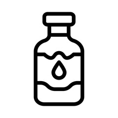 Oil Bottle Line Icon of Condiments and Sauces Icon Set