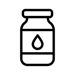 Oil Jar Line Icon of Condiments and Sauces Icon Set