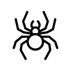 Spider Line Icon of Garden Pests Icon Set