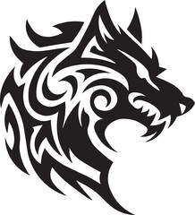 Ornamental Floral Design A classic black and white floral design element featuring elegant, curved leaves and intricate detailing. Perfect for use in decorative borders, logos