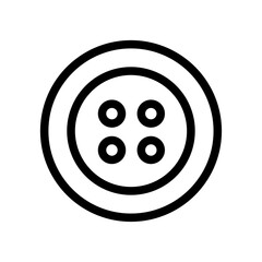 Button Line Icon of Craft Supplies Icon Set