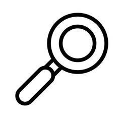 Magnifying Glass Line Icon of Location Scouting Icon Set