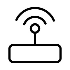Access Point Line Icon of Home Network & Wi-Fi Icon Set
