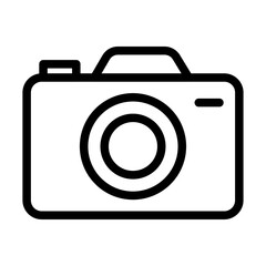 Camera Body Line Icon of Photography Gear Icon Set