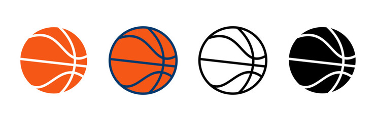 Basketball icon vector isolated on white background. Basketball ball icon. Basketball logo vector icon