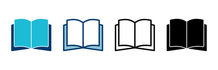 Book icon vector isolated on white background. Book vector icon. ebook icon