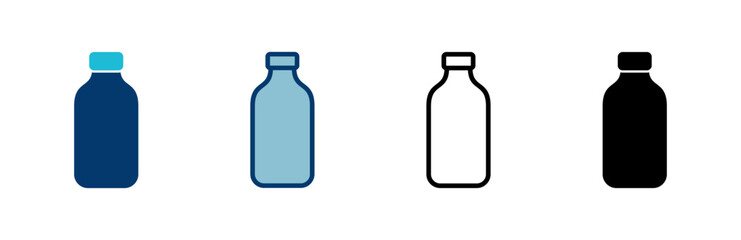 Bottle icon vector isolated on white background. Bottle vector icon