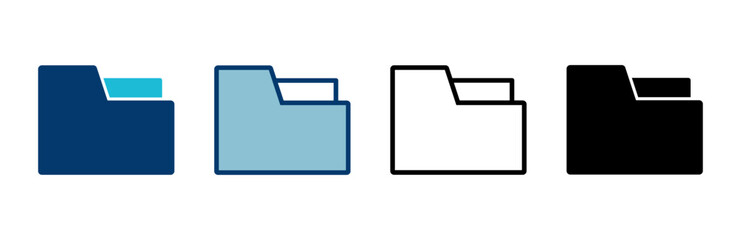 Folder Icon vector isolated on white background. Folder and documents Icon. icon archive