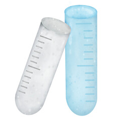 test tube isolated on white