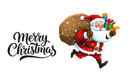 santa claus with reindeer