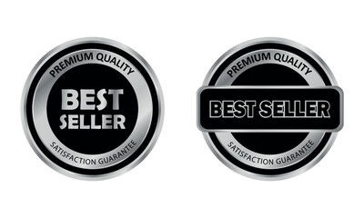Set of Best Seller label for business purposes
