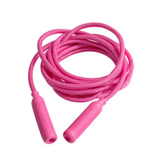 pink Jump rope on transpart background