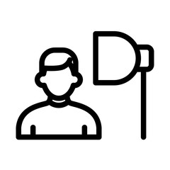 Portrait Subject Line Icon of Portrait Photography Icon Set