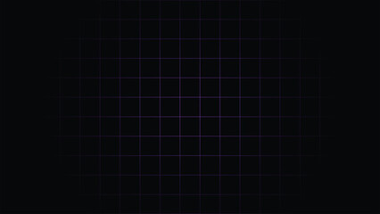 Purple grid pattern on a black background, creating a sense of depth and perspective in a simple design