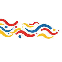 Abstract Colorful Wave Design Background.