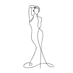 hand drawn sketch of a woman