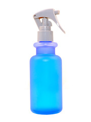 Sprey bottle isolated on white background close-up view 