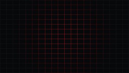 Abstract dark background with red grid lines, creating a futuristic and technological atmosphere for design projects