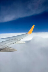 Golden Wing Above the Clouds Journey