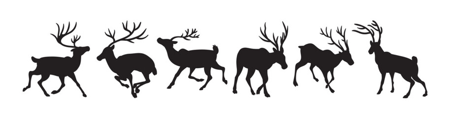  caribou vector icon vector