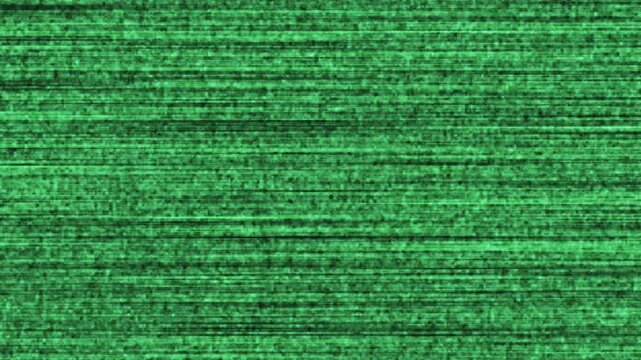 Green Static Noise Texture with Horizontal Lines abstract background