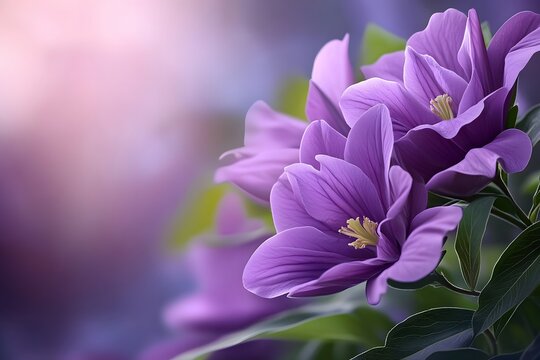 Purple color flower leaf wallpaper background.