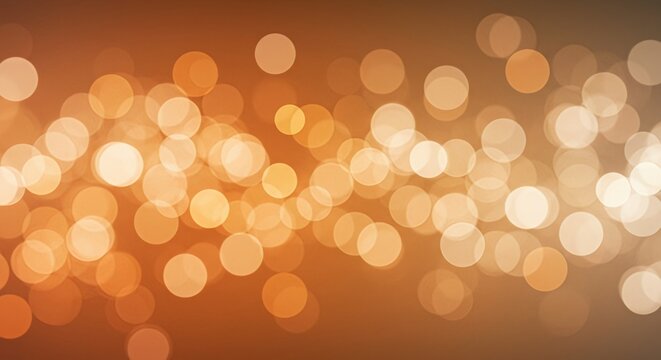 Warm bokeh lights background with golden hues, perfect for overlays