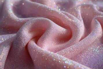 Pink fabric, glittery texture