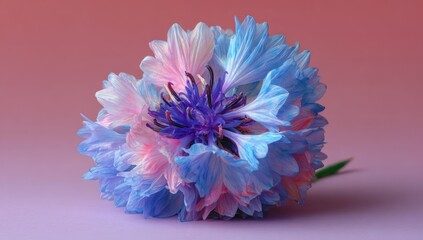 Vibrant, pastel-hued flower, light and airy, against a soft gradient background