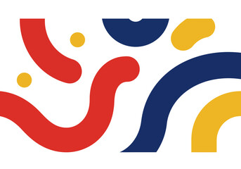 Abstract Colorful Shapes Design Background.