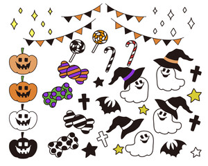 ハロウィンイラストセット