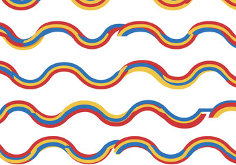 Colorful Wave Pattern Background Design.