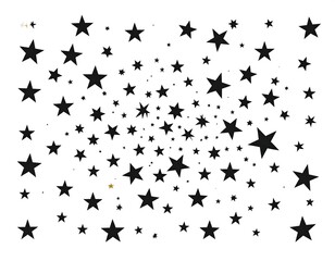 Black stars on white background (1)