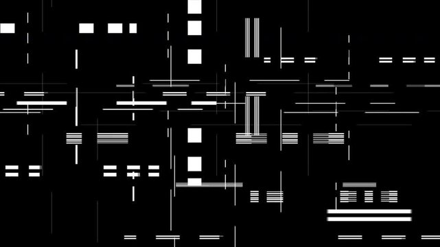 A glitch effect with lining pattern on a black background from the Corruption collection - Glitch Di...