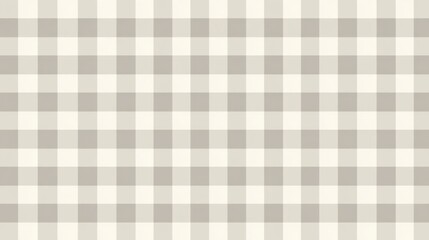 A seamless gingham pattern, crafted with a soft, neutral palette, creates a versatile and stylish background for diverse design needs. evoking a sense of subtle elegance and classic appeal.