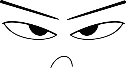 Pouting Face Vector Illustration