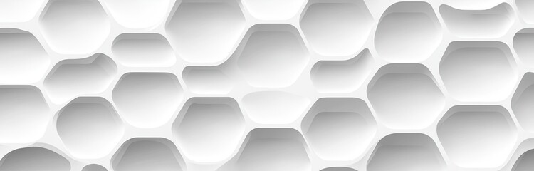Abstract white hexagonal patterned surface