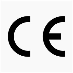  CE marking symbol indicating conformity for products Vector