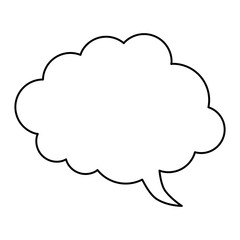 Obraz premium line speech bubble
