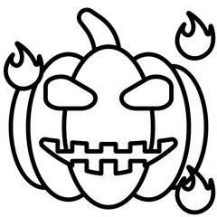 jack o latern outline