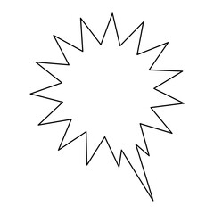 Fototapeta premium line speech bubble